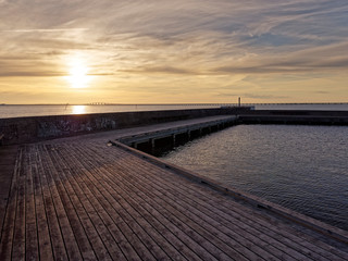 Sunset at the Swedish island Oland