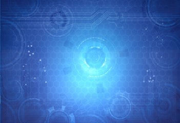 Obraz premium Abstract futuristic background in IT concept