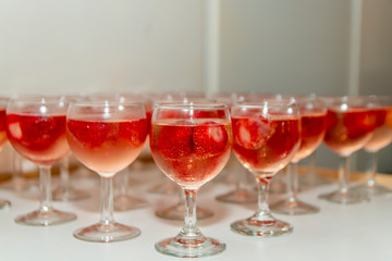 Beautifully decorated welcome drink