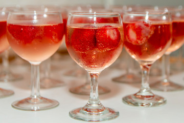 Beautifully decorated welcome drink