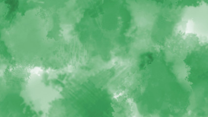 Abstract green watercolor stains texture. Green grunge background