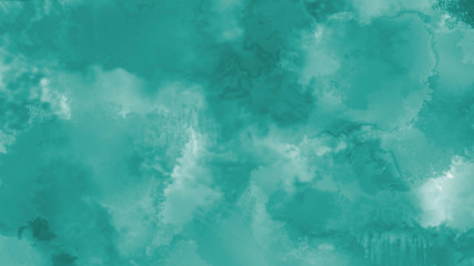 Fototapeta na wymiar Turquoise grunge texture. Turquoise watercolor grunge abstract background for website and art project