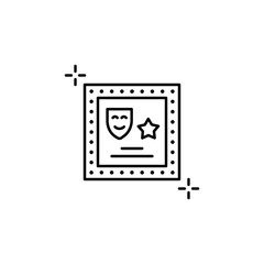 Mirror icon. Simple line, outline vector elements of theatre for ui and ux, website or mobile application