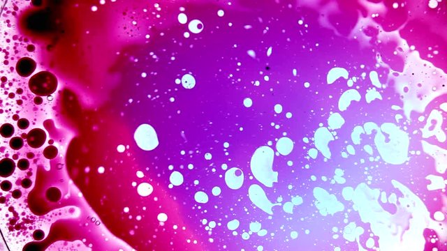 Beautiful red bubbly liquid ink pattern