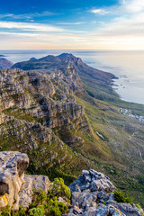 View over Table Mountain in South Africa, one of the Seven Wonders of the World