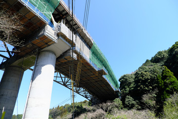 高速道路の工事現場