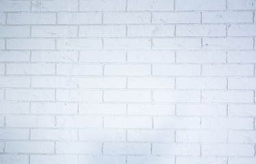 Texture of old dark white  brick wall panoramic backgorund.