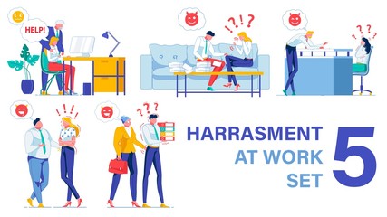 Harassment at Work. Five Typical Situations Set