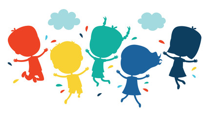 Concept Design With Kids Silhouette