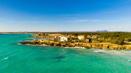 Obraz na płótnie Canvas playa de es Trenc, Ses Covets, Mallorca España