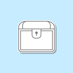 Chest sticker icon. Simple thin line, outline vector of web icons for ui and ux, website or mobile application