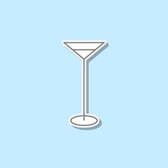 Brace sticker icon. Simple thin line, outline vector of web icons for ui and ux, website or mobile application