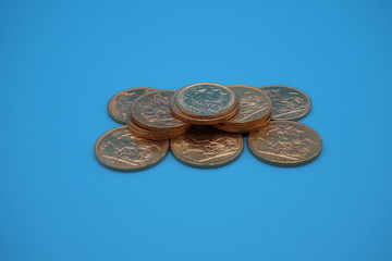 Gold coins of the Sovereign and Krugerrand