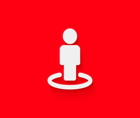 person at a location