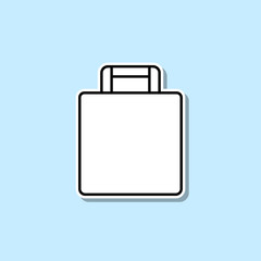 Baggage sticker icon. Simple thin line, outline vector of web icons for ui and ux, website or mobile application