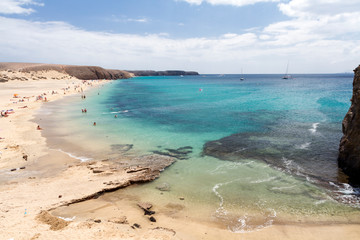 Playa blanca coast and beaches