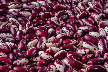 fresh organic natural beans on a white background
