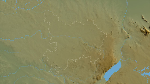 Haut-Uele, Democratic Republic of the Congo - outlined. Physical