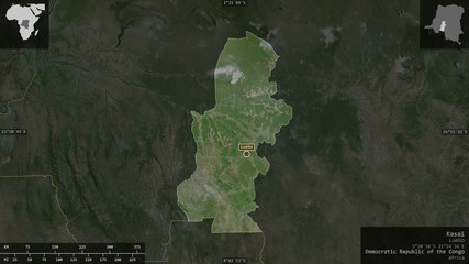 Kasaï, Democratic Republic of the Congo - composition. Satellite