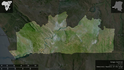 Kongo-Central, Democratic Republic of the Congo - composition. Satellite