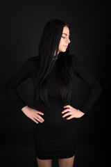 Obraz premium Sexy Young Woman In Studio