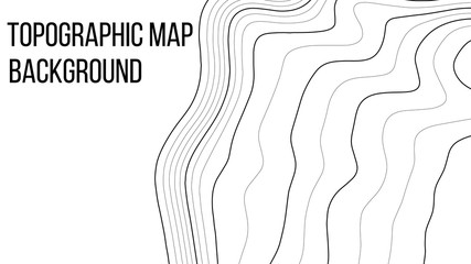 Topographic map background. Abstract vector illustration