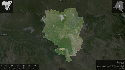 Sankuru, Democratic Republic of the Congo - composition. Satellite