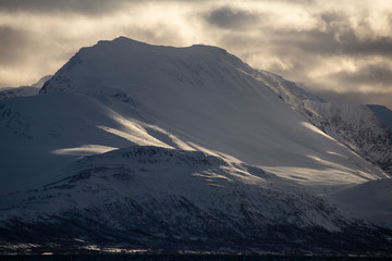 Naklejka na ściany i meble Winter Northern Norway landscape