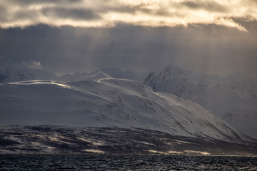 Winter Northern Norway landscape