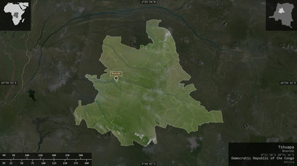 Tshuapa, Democratic Republic of the Congo - composition. Satellite