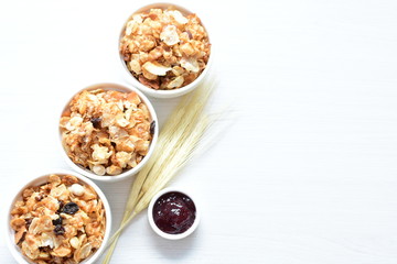 soja, coconut, peanuts, honey, flakes, granola, delicious, oat, vegan, ingredient, seed, cereal, sweet, nutrition, snack, natural, organic, healthy, grain, food, muesli