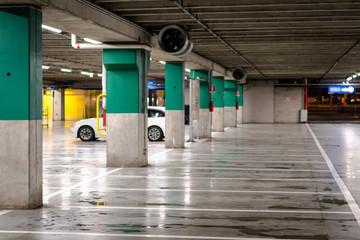 underground parking lot
