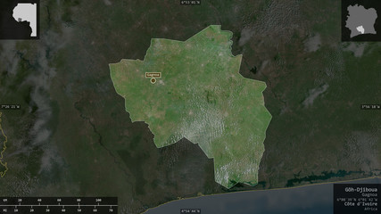 Gôh-Djiboua, Côte d'Ivoire - composition. Satellite