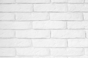 White brick wall retro background