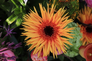 Wedding flowers in various colors