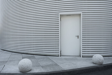 White door and wall