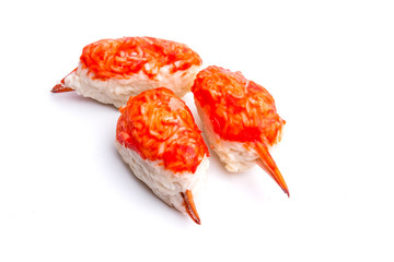 sandwiches with red caviar