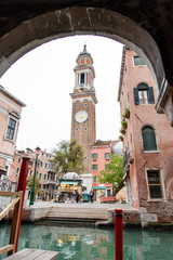 Fototapeta na wymiar Gothic Church Parrocchiale dei Santi Apostoli in Venice/Italy