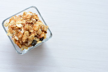 peanuts, soya, coconut, honey, flakes, granola, seeds, nutrition, nuts, grain, vegetarian, oatmeal, fruit, sweet, meal, snack, organic, food, cereal, healthy, breakfast