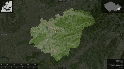 Zlínský, Czech Republic - composition. Satellite