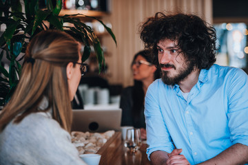 Coffee break conversation