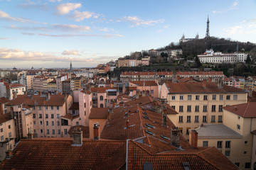 Fototapeta na wymiar beautiful view of Lyon in France