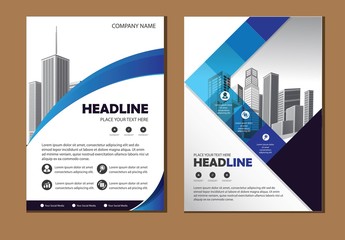 Business abstract vector template. Brochure design, cover modern layout, annual report, poster, flyer in A4 with colorful triangles, geometric shapes for tech, science, market with light background