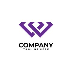 Fototapeta premium initial letter W logo design vector inspiration