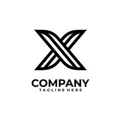 Obraz premium initial letter X logo design vector inspiration