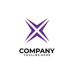 initial letter X logo design vector inspiration