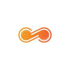 Infinity logo template vector illustration