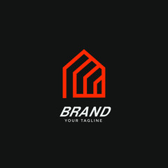 real estate logo template design vector