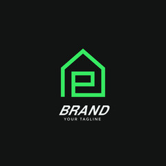 real estate logo template design vector