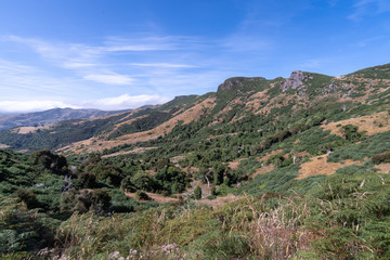 View of Akaroa from the mountains